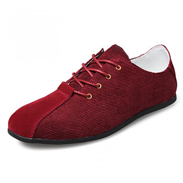 Men's Shoes Leather Outdoor / Office & Career Oxfords Outdoor / Office & Career Lace-up / Others Black / Blue / Burgundy  
