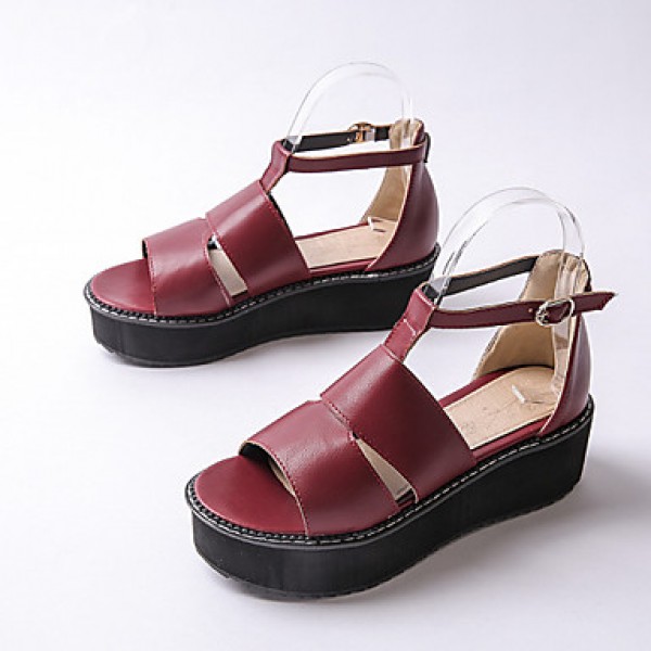 Women's ShoesPlatform Platform / / Creepers Sandals Outdoor / Dress / Casual Black / Red / White