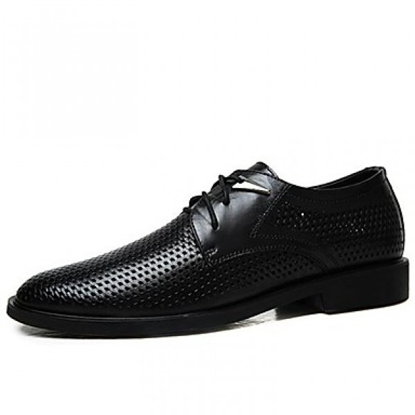 Men's Shoes Leather Casual Oxfords Casual Low Heel...